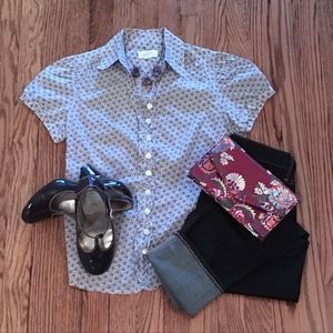 ANN TAYLOR Short Sleeve Blouse